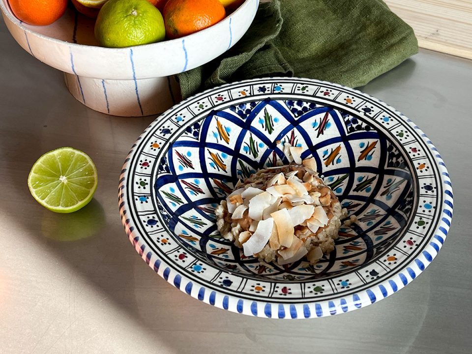 Veganer Kokos Porridge